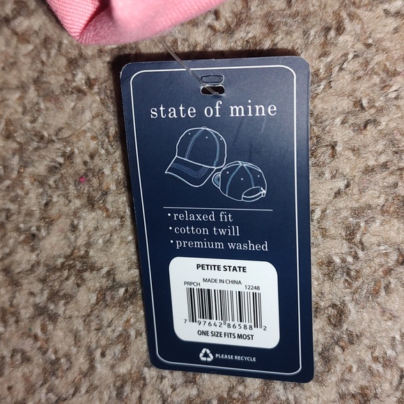 State of Mine Embroidered Strapback Peach Cap Hat OSFA NWT - Picture 5 of 9
